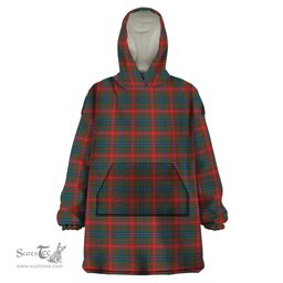 Scottish Wilson Modern Clan Tartan Snuggie Hoodie Plaid Wearable Blanket Hoodie