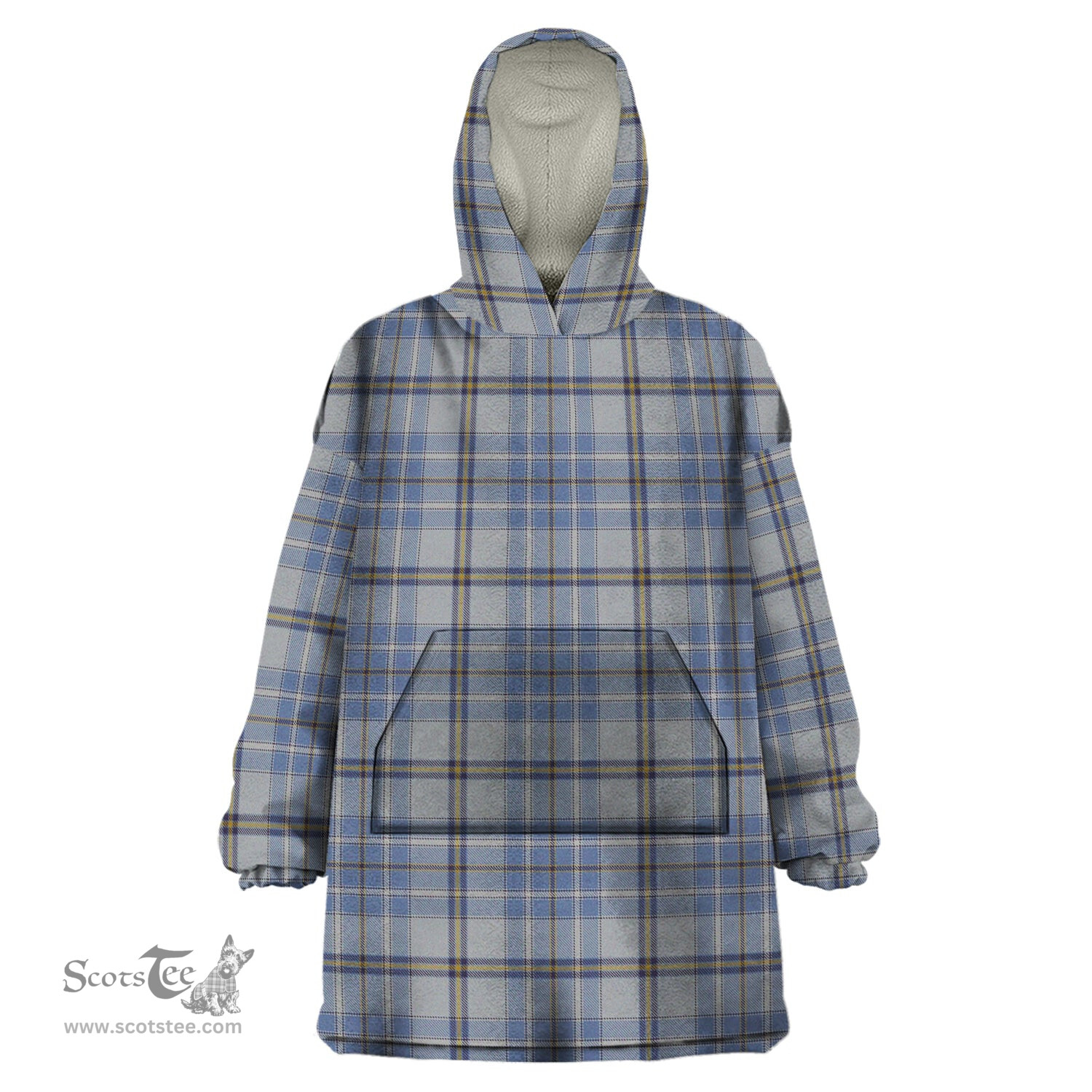 Scottish Tweedie Clan Tartan Snuggie Hoodie Plaid Wearable Blanket Hoodie