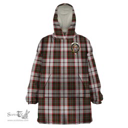 Scottish Scott Dress Clan Family Crest Tartan Snuggie Hoodie Plaid Wearable Blanket Hoodie