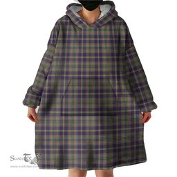 Scottish Taylor Weathered Clan Tartan Snuggie Hoodie Plaid Wearable Blanket Hoodie