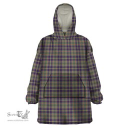 Scottish Taylor Weathered Clan Tartan Snuggie Hoodie Plaid Wearable Blanket Hoodie