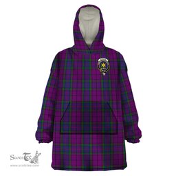Scottish Wardlaw Clan Family Crest Tartan Snuggie Hoodie Plaid Wearable Blanket Hoodie