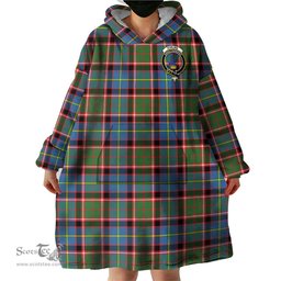 Scottish Stirling Bannockburn Clan Family Crest Tartan Snuggie Hoodie Plaid Wearable Blanket Hoodie