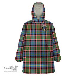 Scottish Stirling Bannockburn Clan Family Crest Tartan Snuggie Hoodie Plaid Wearable Blanket Hoodie