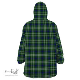 Scottish Learmonth Clan Family Crest Tartan Snuggie Hoodie Plaid Wearable Blanket Hoodie