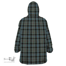 Scottish Ogilvie (Ogilvy) Hunting Clan Tartan Snuggie Hoodie Plaid Wearable Blanket Hoodie
