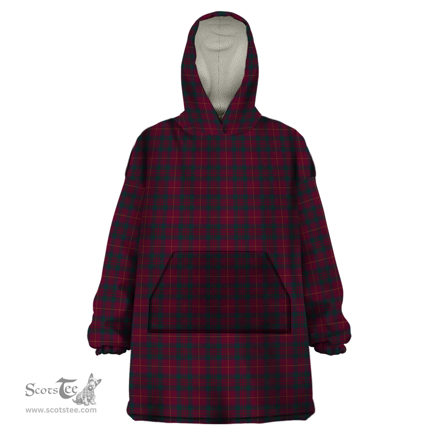 Scottish Wanstall Clan Tartan Snuggie Hoodie Plaid Wearable Blanket Hoodie