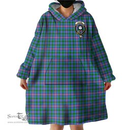 Scottish Pitcairn Hunting Clan Family Crest Tartan Snuggie Hoodie Plaid Wearable Blanket Hoodie