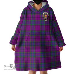 Scottish Wardlaw Modern Clan Family Crest Tartan Snuggie Hoodie Plaid Wearable Blanket Hoodie