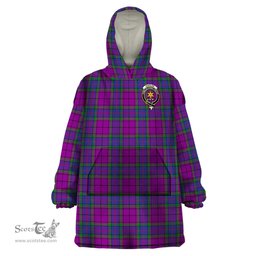 Scottish Wardlaw Modern Clan Family Crest Tartan Snuggie Hoodie Plaid Wearable Blanket Hoodie
