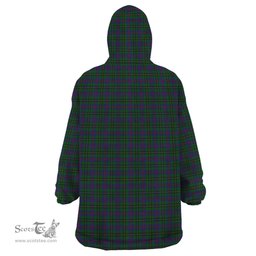Scottish Wood Clan Tartan Snuggie Hoodie Plaid Wearable Blanket Hoodie