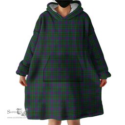 Scottish Wood Clan Tartan Snuggie Hoodie Plaid Wearable Blanket Hoodie