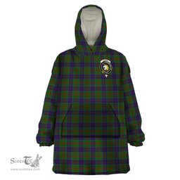 Scottish Stewart of Appin Hunting Clan Family Crest Tartan Snuggie Hoodie Plaid Wearable Blanket Hoodie