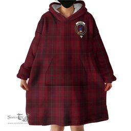 Scottish Stirling of Keir Clan Family Crest Tartan Snuggie Hoodie Plaid Wearable Blanket Hoodie