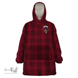 Scottish Stirling of Keir Clan Family Crest Tartan Snuggie Hoodie Plaid Wearable Blanket Hoodie