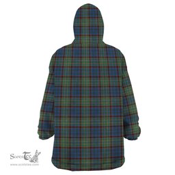 Scottish Nicolson Hunting Ancient Clan Family Crest Tartan Snuggie Hoodie Plaid Wearable Blanket Hoodie