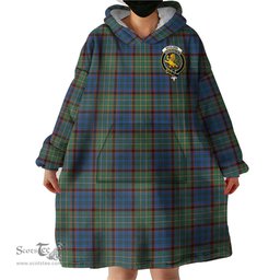 Scottish Nicolson Hunting Ancient Clan Family Crest Tartan Snuggie Hoodie Plaid Wearable Blanket Hoodie