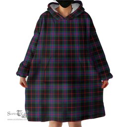 Scottish Nairn Clan Tartan Snuggie Hoodie Plaid Wearable Blanket Hoodie