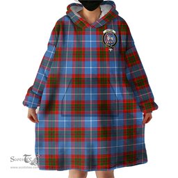 Scottish Trotter Clan Family Crest Tartan Snuggie Hoodie Plaid Wearable Blanket Hoodie