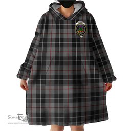 Scottish Thompson Grey Clan Family Crest Tartan Snuggie Hoodie Plaid Wearable Blanket Hoodie