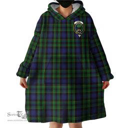 Scottish Mowat Clan Family Crest Tartan Snuggie Hoodie Plaid Wearable Blanket Hoodie