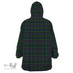 Scottish Rankine Clan Tartan Snuggie Hoodie Plaid Wearable Blanket Hoodie