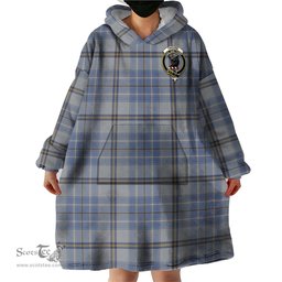 Scottish Tweedie Clan Family Crest Tartan Snuggie Hoodie Plaid Wearable Blanket Hoodie