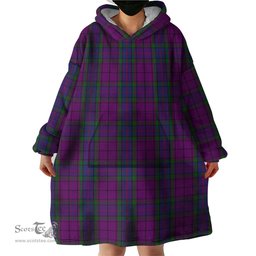 Scottish Wardlaw Clan Tartan Snuggie Hoodie Plaid Wearable Blanket Hoodie