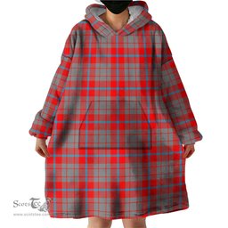 Scottish Moubray Clan Tartan Snuggie Hoodie Plaid Wearable Blanket Hoodie