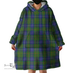 Scottish Nova Scotia Clan Tartan Snuggie Hoodie Plaid Wearable Blanket Hoodie