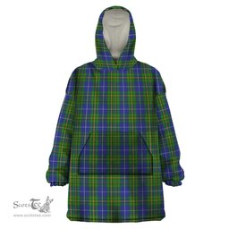 Scottish Nova Scotia Clan Tartan Snuggie Hoodie Plaid Wearable Blanket Hoodie