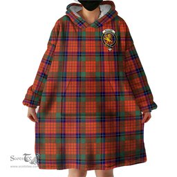 Scottish Nicolson Ancient Clan Family Crest Tartan Snuggie Hoodie Plaid Wearable Blanket Hoodie