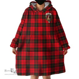 Scottish Wallace Weathered Clan Family Crest Tartan Snuggie Hoodie Plaid Wearable Blanket Hoodie