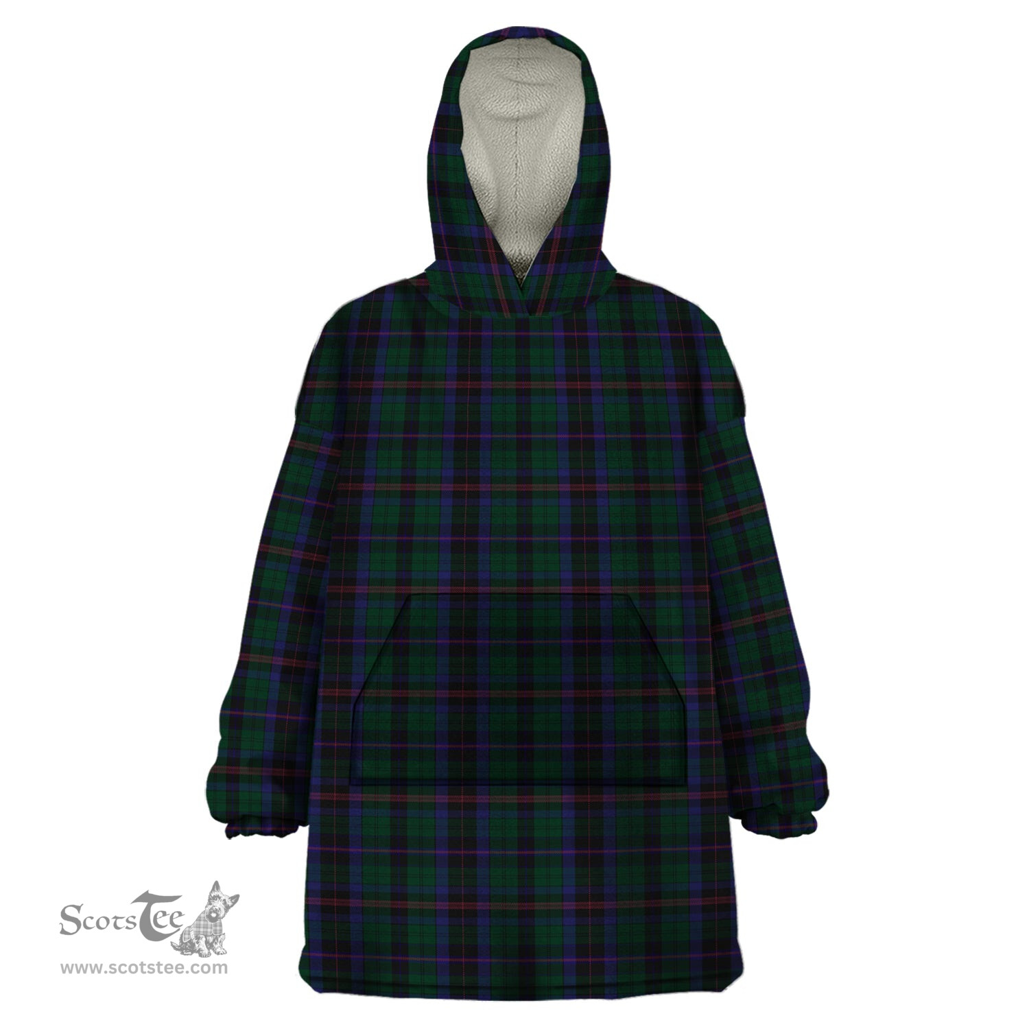Scottish Phillips of Wales Clan Tartan Snuggie Hoodie Plaid Wearable Blanket Hoodie
