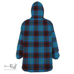 Scottish Wedderburn Clan Family Crest Tartan Snuggie Hoodie Plaid Wearable Blanket Hoodie