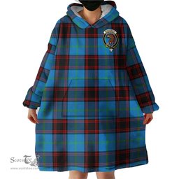Scottish Wedderburn Clan Family Crest Tartan Snuggie Hoodie Plaid Wearable Blanket Hoodie