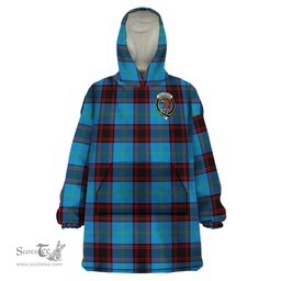 Scottish Wedderburn Clan Family Crest Tartan Snuggie Hoodie Plaid Wearable Blanket Hoodie