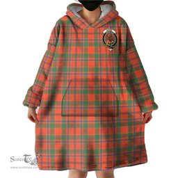 Scottish Munro Ancient Clan Family Crest Tartan Snuggie Hoodie Plaid Wearable Blanket Hoodie