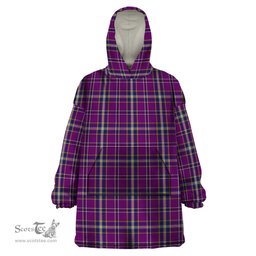 Scottish O'Riagain Clan Tartan Snuggie Hoodie Plaid Wearable Blanket Hoodie