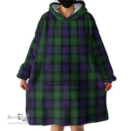 Scottish Rose Hunting Clan Tartan Snuggie Hoodie Plaid Wearable Blanket Hoodie