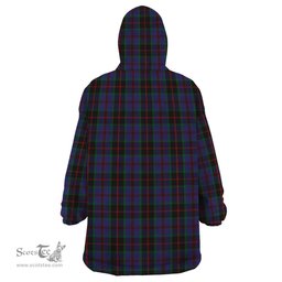 Scottish Sandberg Clan Tartan Snuggie Hoodie Plaid Wearable Blanket Hoodie