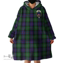 Scottish Rose Hunting Clan Family Crest Tartan Snuggie Hoodie Plaid Wearable Blanket Hoodie
