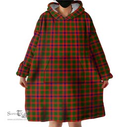 Scottish Skene Modern Clan Tartan Snuggie Hoodie Plaid Wearable Blanket Hoodie