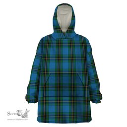 Scottish Murray of Elibank Clan Tartan Snuggie Hoodie Plaid Wearable Blanket Hoodie