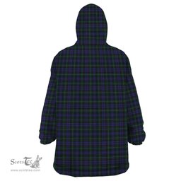 Scottish Sempill Clan Family Crest Tartan Snuggie Hoodie Plaid Wearable Blanket Hoodie