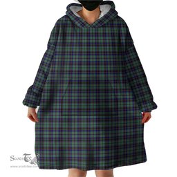 Scottish Stephenson Clan Tartan Snuggie Hoodie Plaid Wearable Blanket Hoodie