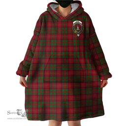 Scottish Shaw of Tordarroch Red Dress Clan Family Crest Tartan Snuggie Hoodie Plaid Wearable Blanket Hoodie