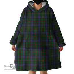 Scottish Skene Clan Tartan Snuggie Hoodie Plaid Wearable Blanket Hoodie