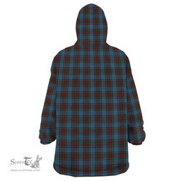 Scottish Stewart Royal Blue Clan Tartan Snuggie Hoodie Plaid Wearable Blanket Hoodie