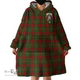 Scottish Strange Clan Family Crest Tartan Snuggie Hoodie Plaid Wearable Blanket Hoodie